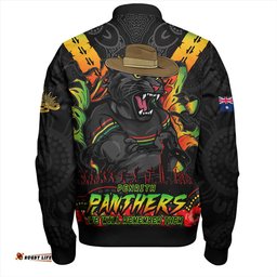 Amazing Aussie Penrith Panthers Ripped Legacy Of The Game The ANZAC Spirit Lives On Bomber Jacket