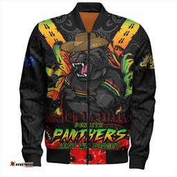 Amazing Aussie Penrith Panthers Ripped Legacy Of The Game The ANZAC Spirit Lives On Bomber Jacket