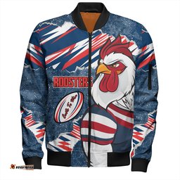 Amazing Aussie Sydney Roosters Theme Song Bomber Jacket