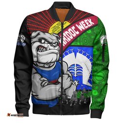 Amazing Aussie Western Bulldogs NAIDOC Week Pride Edition Bomber Jacket