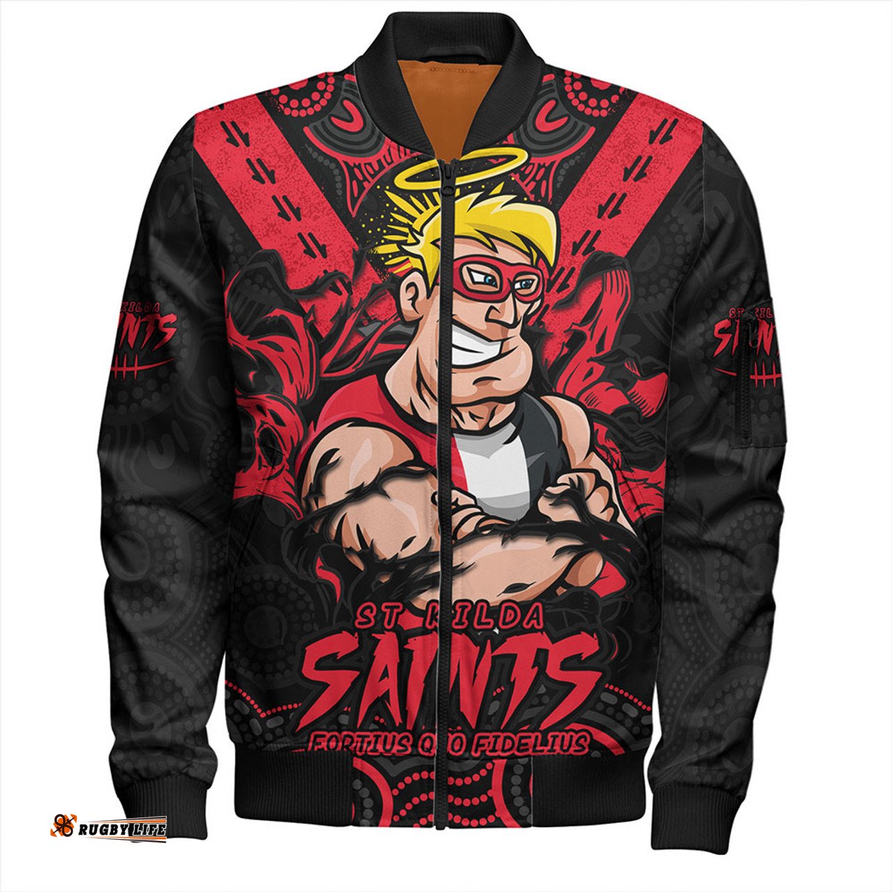 Amazing Aussie St Kilda Ripped Legacy Of The Game Bomber Jacket