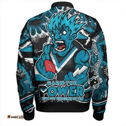 Amazing Aussie Port Adelaide Blazing Spirit Of Victory Bomber Jacket