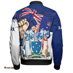 Amazing Aussie Victoria Power Pride And Heritage Crest Bomber Jacket
