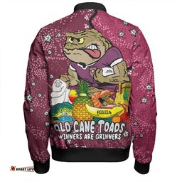 Amazing Aussie Queensland Cane Toads Custom Australian Big Things Bomber Jacket