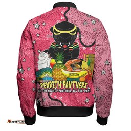Amazing Aussie Penrith Panthers Custom Australian Big Things (Pink) Bomber Jacket