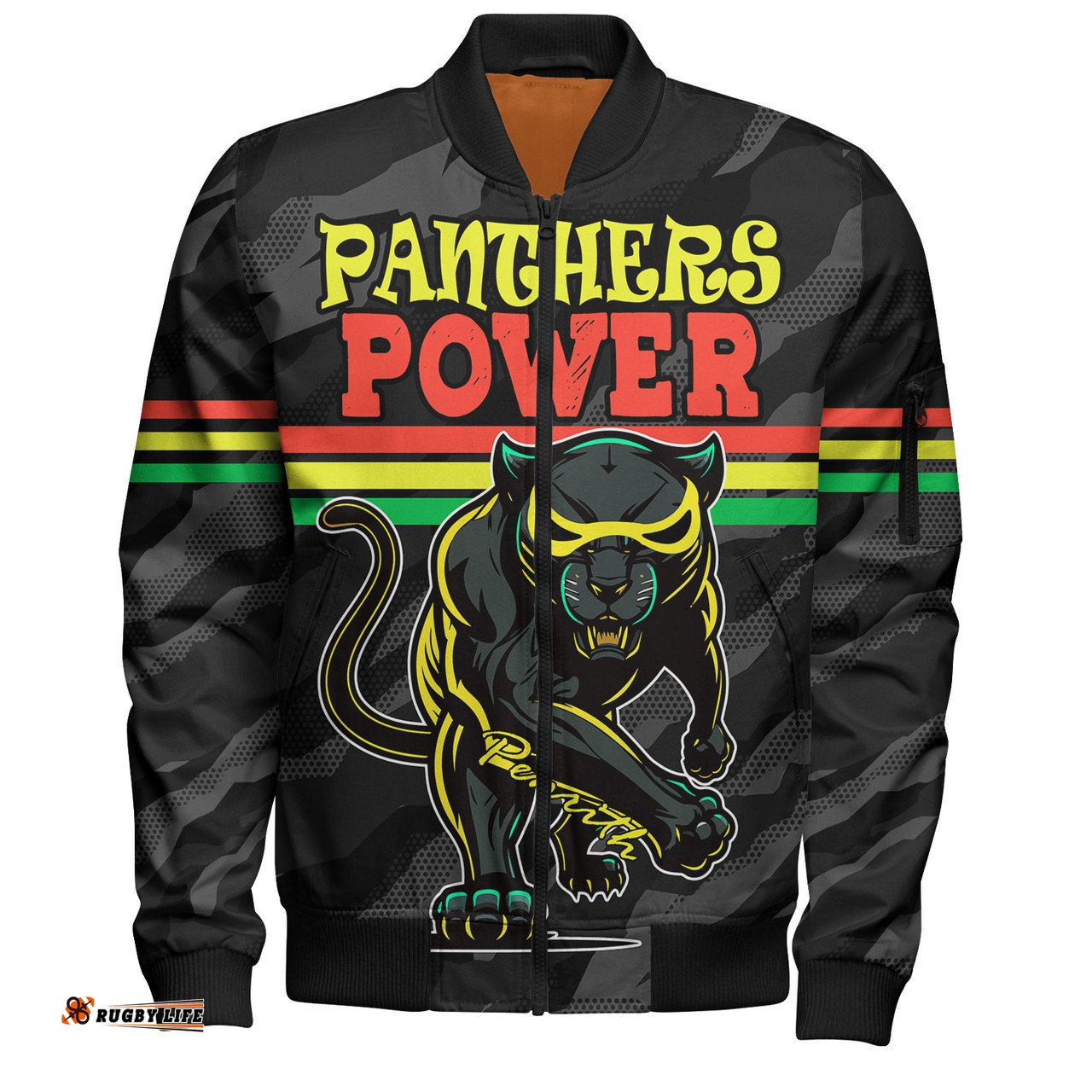Amazing Aussie Penrith Panthers Custom Panther Supporter Bomber Jacket