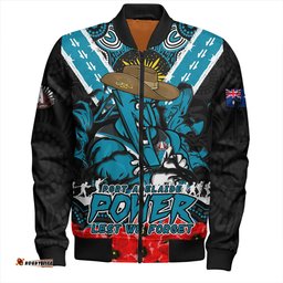 Amazing Aussie Port Adelaide Ripped Legacy Of The Game The ANZAC Spirit Lives On Bomber Jacket