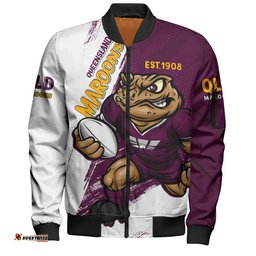Amazing Aussie Queensland Maroons Battleborn Maroons Bomber Jacket