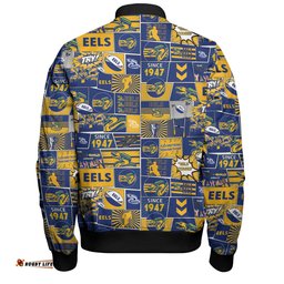Amazing Aussie Parramatta Eels Sport Team Of Us Die Hard Fan Supporters Comic Style Bomber Jacket