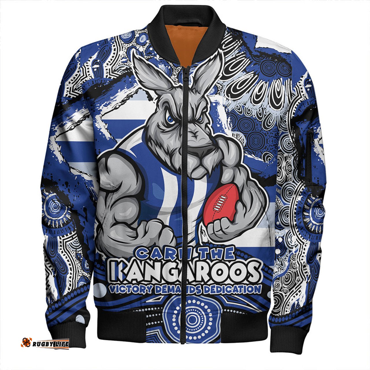 Amazing Aussie North Melbourne Blazing Spirit Of Victory Bomber Jacket