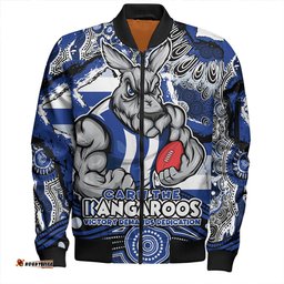 Amazing Aussie North Melbourne Blazing Spirit Of Victory Bomber Jacket