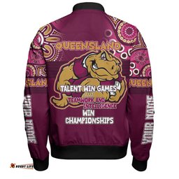 Amazing Aussie Cane Toads Sport Custom Talent Win Games But Teamwork And Intelligence Win Championships With Aboriginal Style Bomber Jacket