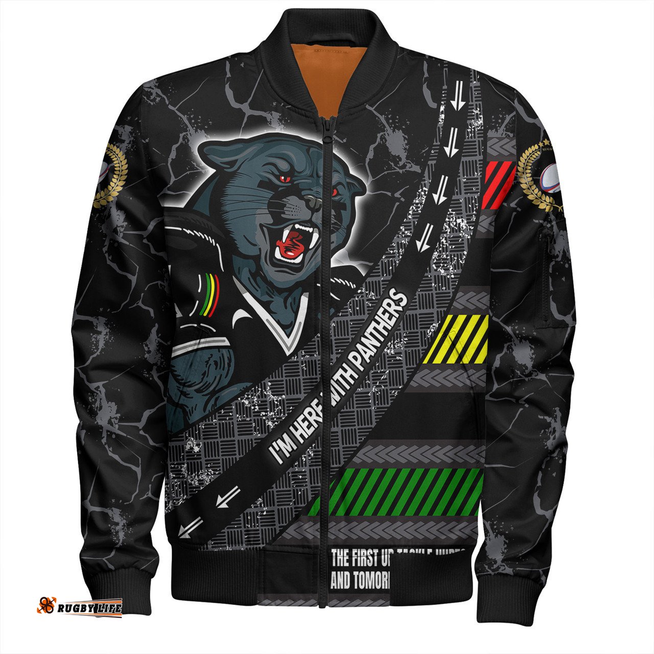 Amazing Aussie Penrith Panthers Theme Song For Rugby With Sporty Style Bomber Jacket