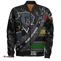 Amazing Aussie Penrith Panthers Theme Song For Rugby With Sporty Style Bomber Jacket