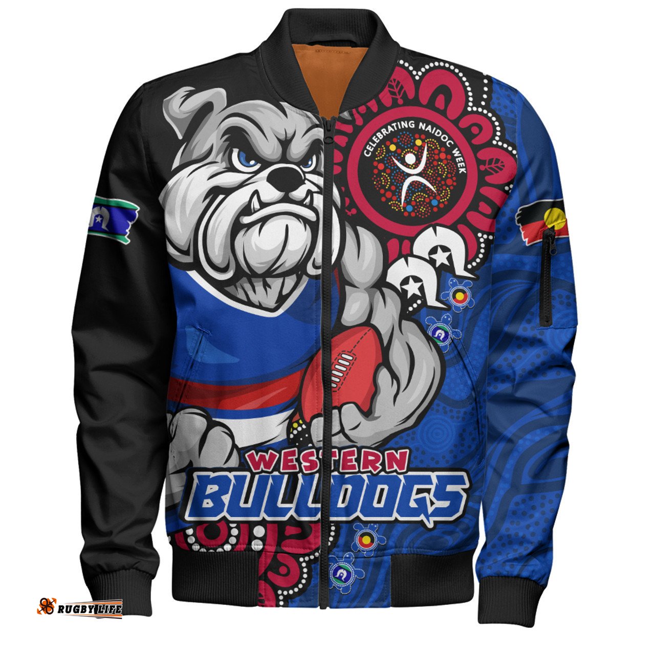 Amazing Aussie Western Bulldogs Power Through Generations NAIDOC Edition Bomber Jacket