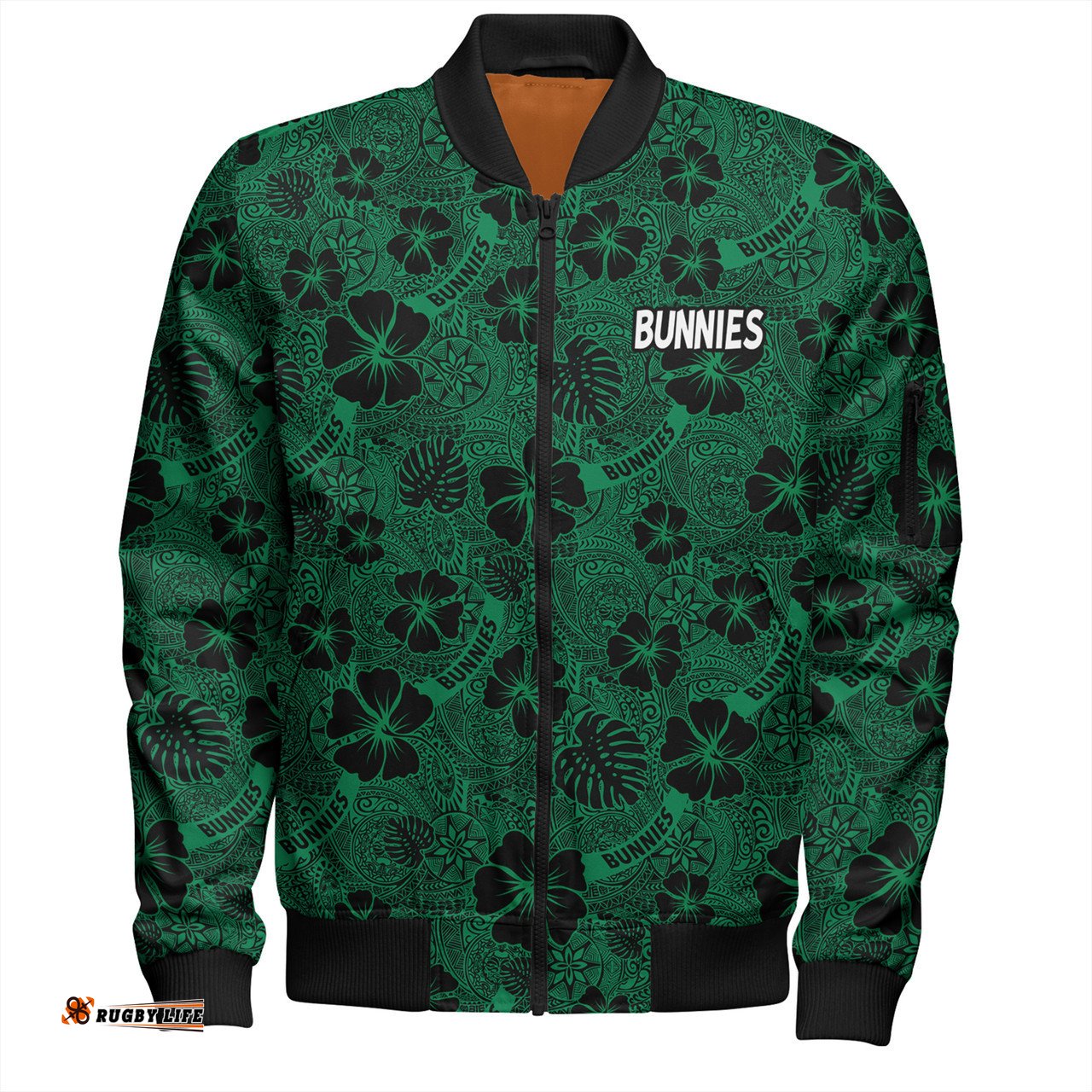 Amazing Aussie South Sydney Rabbitohs Scream With Tropical Patterns Bomber Jacket