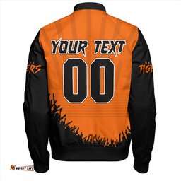 Amazing Aussie Wests Tigers Heart Of A Fighter Tough And Fearless Bomber Jacket