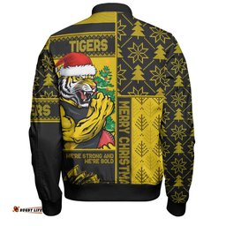 Amazing Aussie Richmond Merry Christmas Knit Style Festive Spirit Bomber Jacket