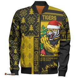 Amazing Aussie Richmond Merry Christmas Knit Style Festive Spirit Bomber Jacket