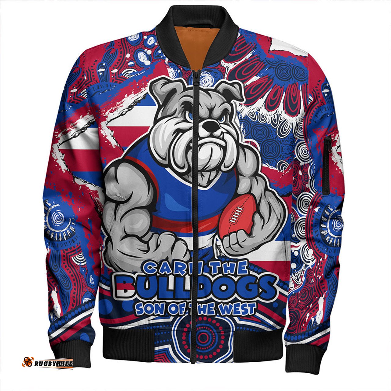 Amazing Aussie Western Bulldogs Blazing Spirit Of Victory Bomber Jacket