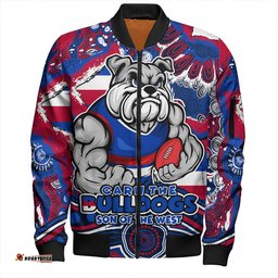 Amazing Aussie Western Bulldogs Blazing Spirit Of Victory Bomber Jacket
