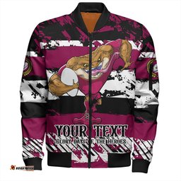 Amazing Aussie Cane Toads Sport Theme Song Inspired Bomber Jacket