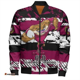 Amazing Aussie Cane Toads Sport Theme Song Inspired Bomber Jacket