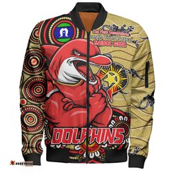 Amazing Aussie Redcliffe Dolphins Spirit Of NAIDOC Series Bomber Jacket