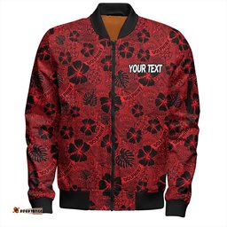 Amazing Aussie Redcliffe Dolphins Scream With Tropical Patterns Bomber Jacket