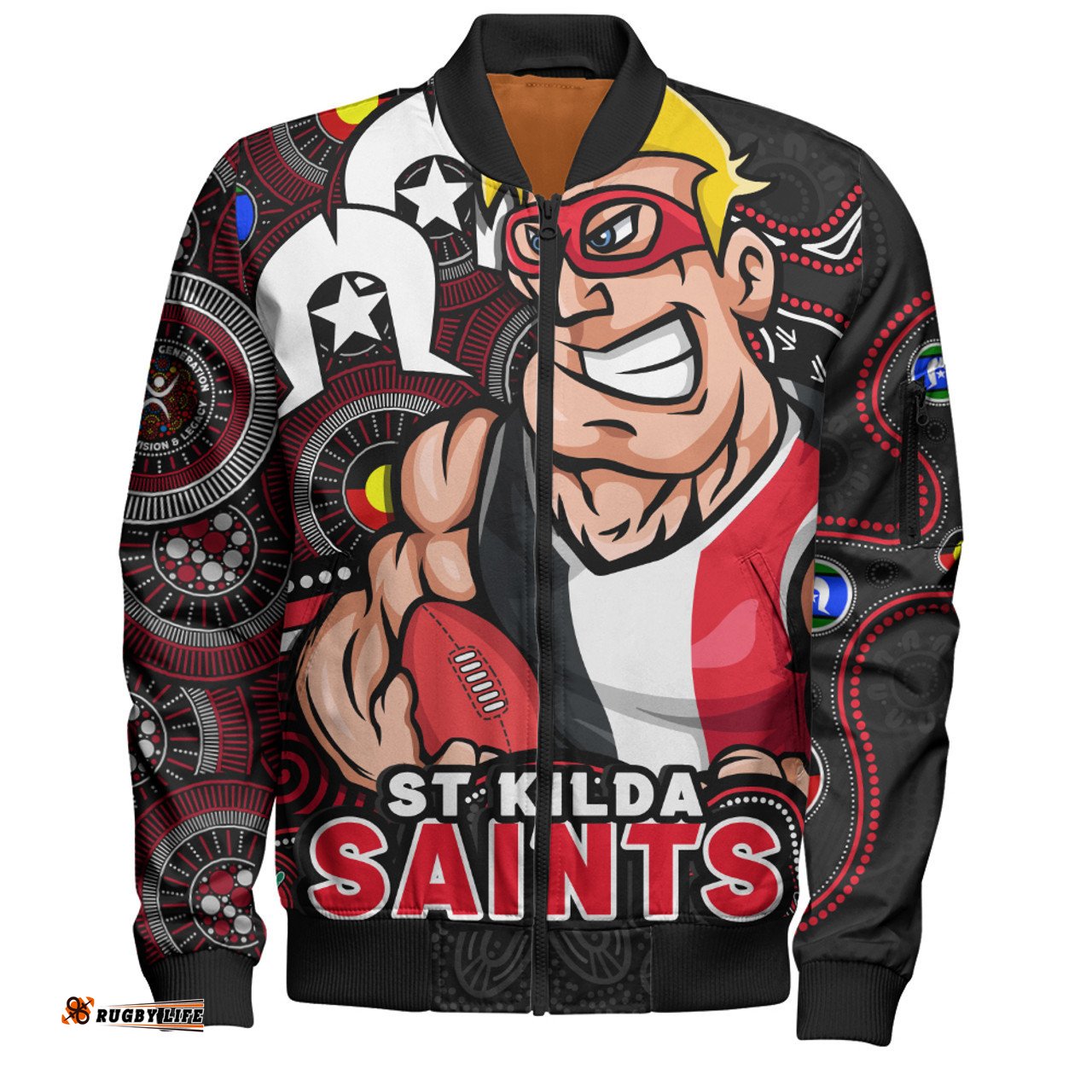 Amazing Aussie St Kilda NAIDOC Spirit Of Country Bomber Jacket