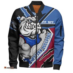 Amazing Aussie Western Bulldogs Battlefield Glory Gear Bomber Jacket