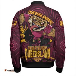 Amazing Aussie Queensland Maroons State Crusher Maroons Bomber Jacket
