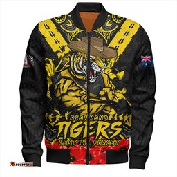 Amazing Aussie Richmond Ripped Legacy Of The Game The ANZAC Spirit Lives On Bomber Jacket