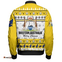 Amazing Aussie Western Australia Christmas Merry Chrissie Bomber Jacket