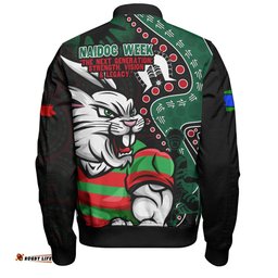 Amazing Aussie South Sydney Rabbitohs NAIDOC Indigenous Warrior Spirit Bomber Jacket