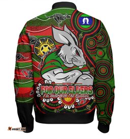 Amazing Aussie South Sydney Rabbitohs Custom Bunnies For Our Elders Hoodie Bomber Jacket