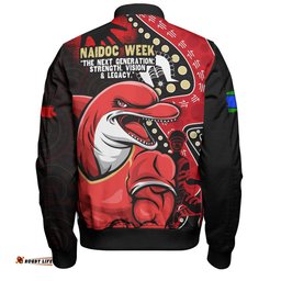 Amazing Aussie Redcliffe Dolphins NAIDOC Indigenous Warrior Spirit Bomber Jacket