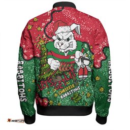 Amazing Aussie South Sydney Rabbitohs Custom Let's Get Lit Chrisse Pressie Bomber Jacket