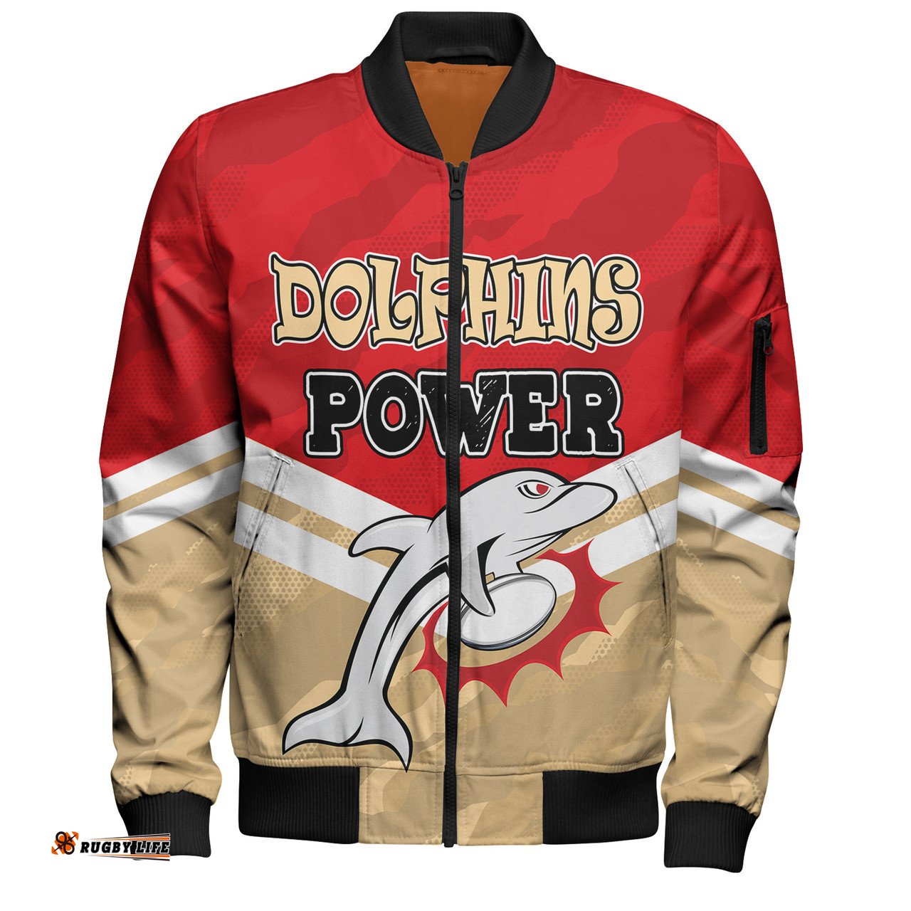 Amazing Aussie Redcliffe Dolphins Custom I Hate Being This Awesome But Redcliffe Dolphins Bomber Jacket
