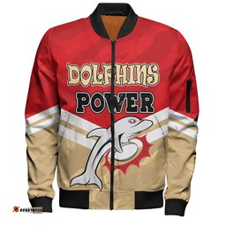 Amazing Aussie Redcliffe Dolphins Custom I Hate Being This Awesome But Redcliffe Dolphins Bomber Jacket