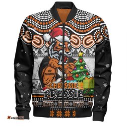 Amazing Aussie Wests Tigers Aussie Ugly Christmas For Die Hard Fan Supporters Bomber Jacket