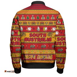 Amazing Aussie South Australia Christmas Custom Happy Chrissie Ugly Style Bomber Jacket