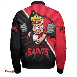 Amazing Aussie St Kilda Breaking Through Fan Design Bomber Jacket