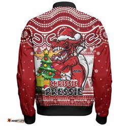 Amazing Aussie St. George Illawarra Dragons Aussie Ugly Christmas For Die Hard Fan Supporters Bomber Jacket