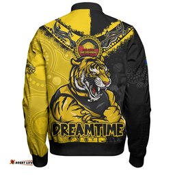 Amazing Aussie Richmond Dreamtime Warriors Of Culture Bomber Jacket