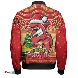 Amazing Aussie Redcliffe Dolphins Aussie Ugly Christmas For Die Hard Fan Supporters Bomber Jacket
