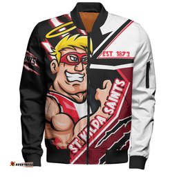 Amazing Aussie St Kilda Battlefield Glory Gear Bomber Jacket