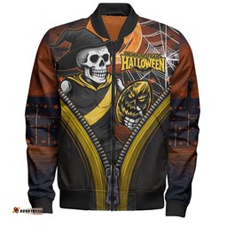 Amazing Aussie Richmond Halloween Night Reaper Bomber Jacket