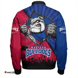 Amazing Aussie Western Bulldogs Breaking Through Fan Design Bomber Jacket
