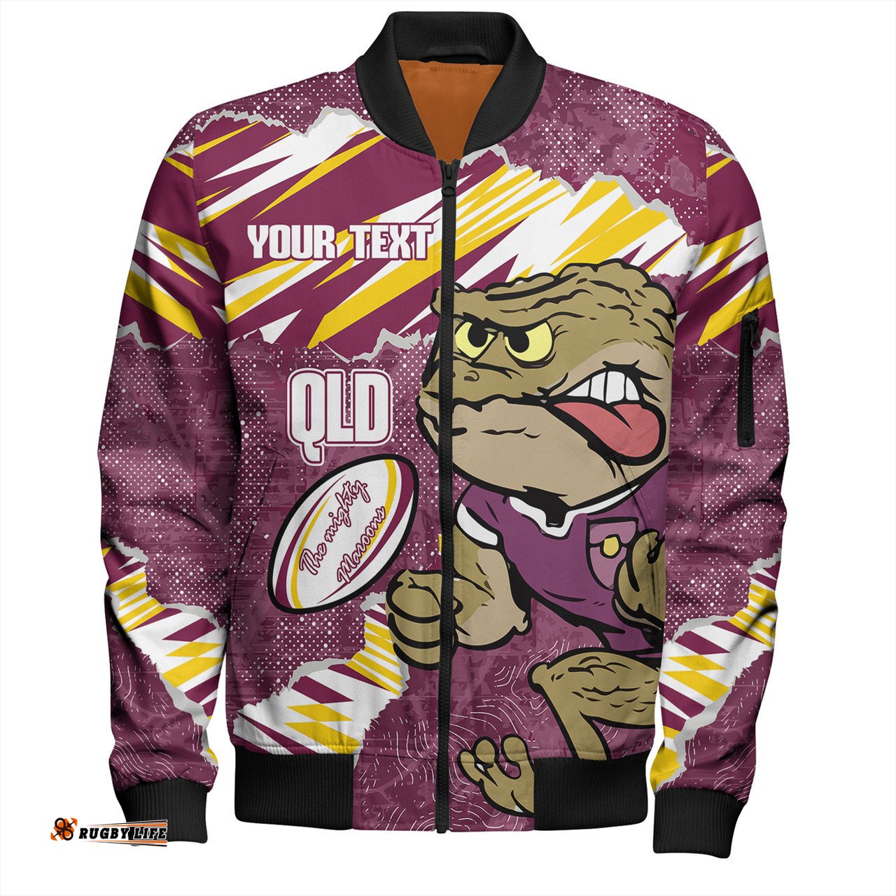 Amazing Aussie Cane Toads Sport Theme Song Bomber Jacket